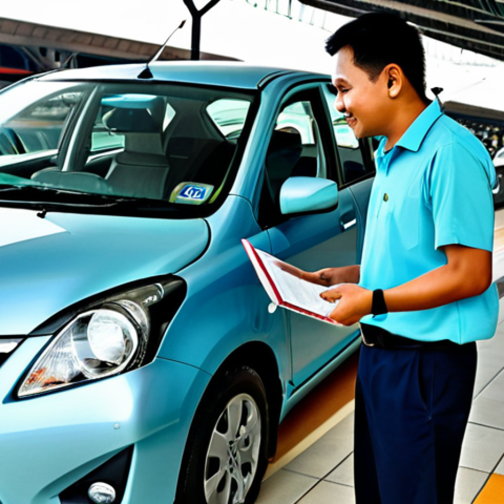 E-hailing Driver**

A friendly, fully clothed Grab driver in a clean, well-maintained Perodua Myvi, wearing a modest collared shirt, assisting a passenger with their luggage in front of KL Sentral station. Bright daylight, professional, safe for work, appropriate content, perfect anatomy, natural proportions, family-friendly.

**