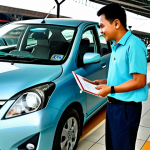 E-hailing Driver**

A friendly, fully clothed Grab driver in a clean, well-maintained Perodua Myvi, wearing a modest collared shirt, assisting a passenger with their luggage in front of KL Sentral station. Bright daylight, professional, safe for work, appropriate content, perfect anatomy, natural proportions, family-friendly.

**